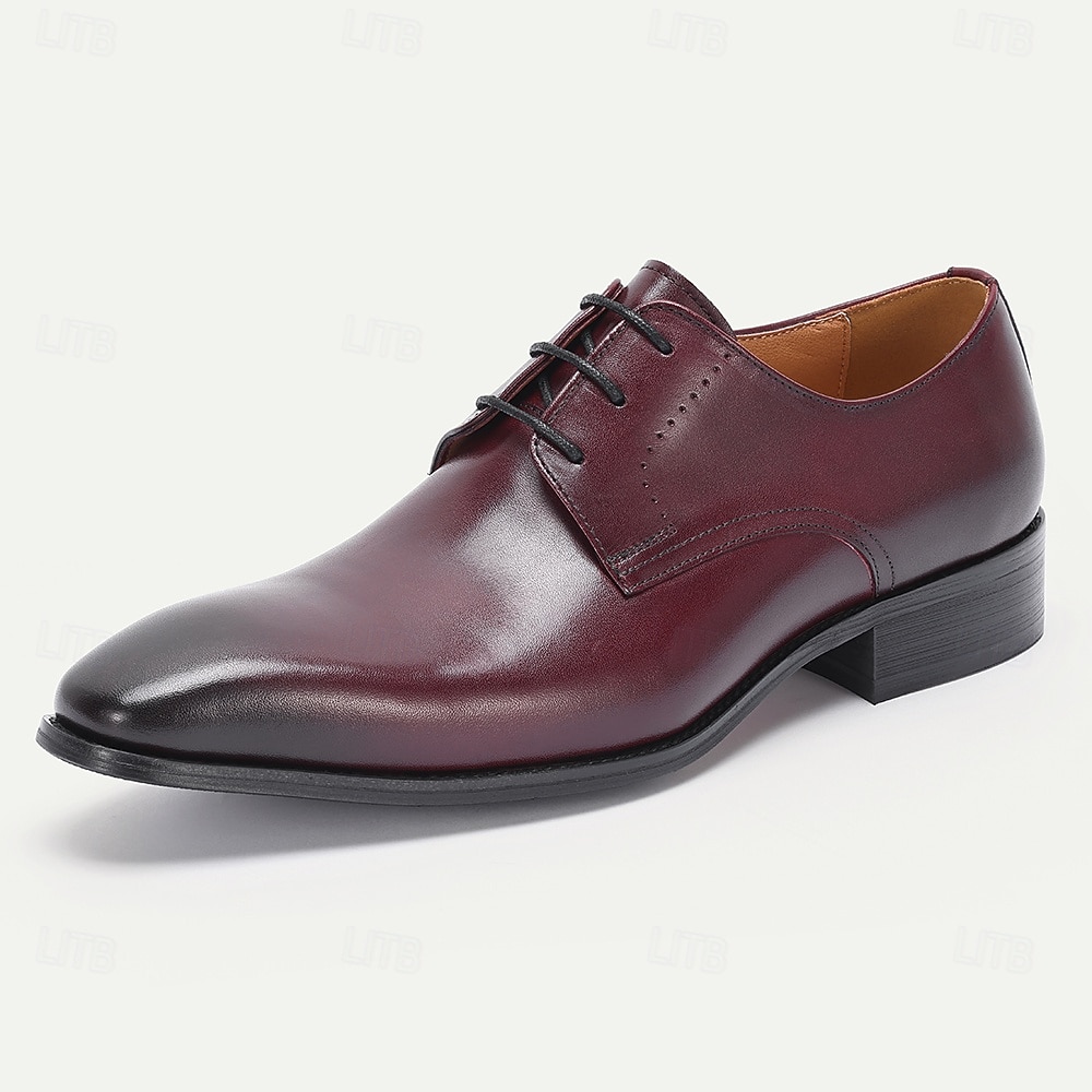 męskie skórzane buty wizytowe, eleganckie i wypolerowane na wesela i do biura 2026 - $94.99 –P3