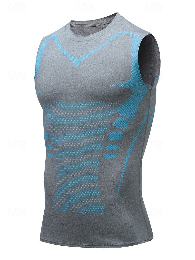 Voor heren Effen Training tanktop Hardlooptanktop Fitness tanktop Zomer Mouwloos Sneldrogend Compressie Vochtregelerend Sportschooltraining Actieve training Oefening Zwart Wit White + Gray 2026 - $6.49 –P2