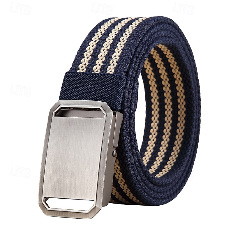 Pánské Pás Klasika S proužky Úplet Plátno Elegantní Módní Na běžné nošení Proužky Vodní modrá Černá 2 # Ležérní Denní Do pasu 2026 - $9.49 –P8