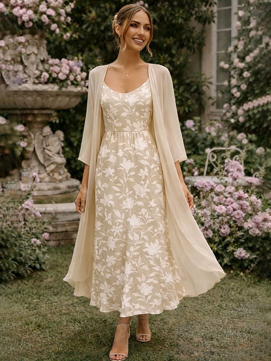 layered spring dress Anewsta Pink Polka Dot Maxi Dress Plus Size Wedding Guest Party Elegant V-Neck Long Sleeve Layered Ruffle Chiffon Flare Sleeve High Waist A-,1XL