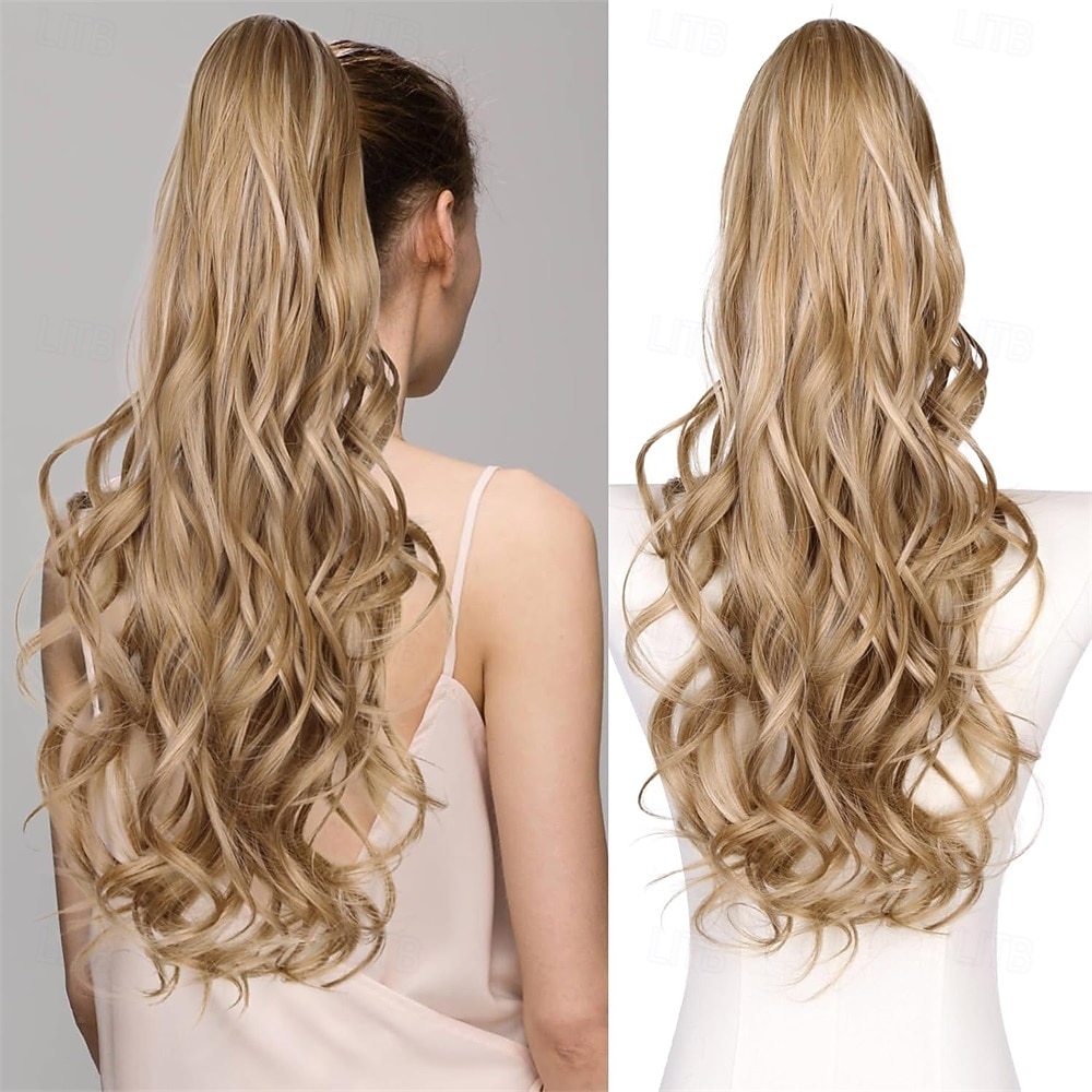 Extensión de cola de caballo para mujeres, extensiones de cabello de cola de caballo en capas de 26 pulgadas de largo, cola de caballo con cordón para mujeres negras, extensiones de cabello sintético 2026 - $22.99 –P5