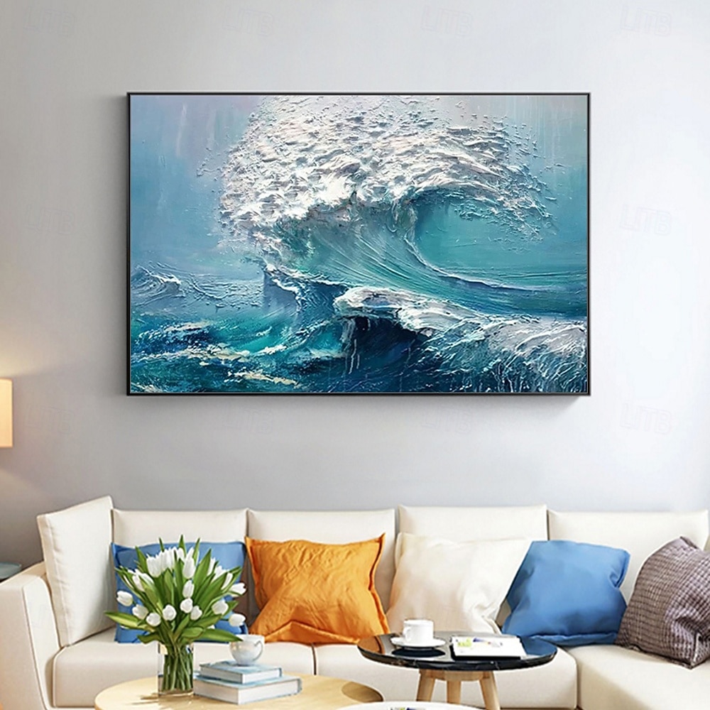 Handmade Oil Painting Hand Painted Vertical Abstract Landscape Modern Rolled Canvas (No Frame) 2026 - $71.99 –P2