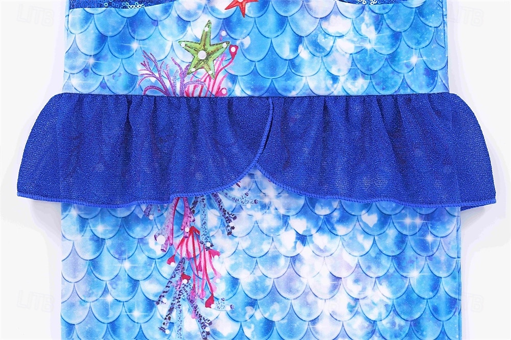 Sirena Princesas Sirena Vestidos Disfraz de fiesta temática Cosplay for Chica Niños Carnaval Mascarada Fiesta Festivos 2026 - $25.99 –P5