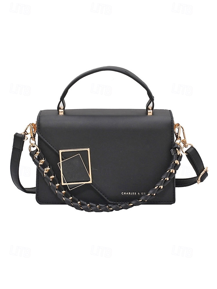 תיק צד אלגנטי לנשים עם דמוי עור, תיק כתף אופנתי עם ידית עליונה ורצועת שרשרת, ארנק אופנתי להמרה לנשים, מושלם ללבישה יומיומית, טיולים לחופשה וללבוש מסיבה 2026 - $19.99 –P11