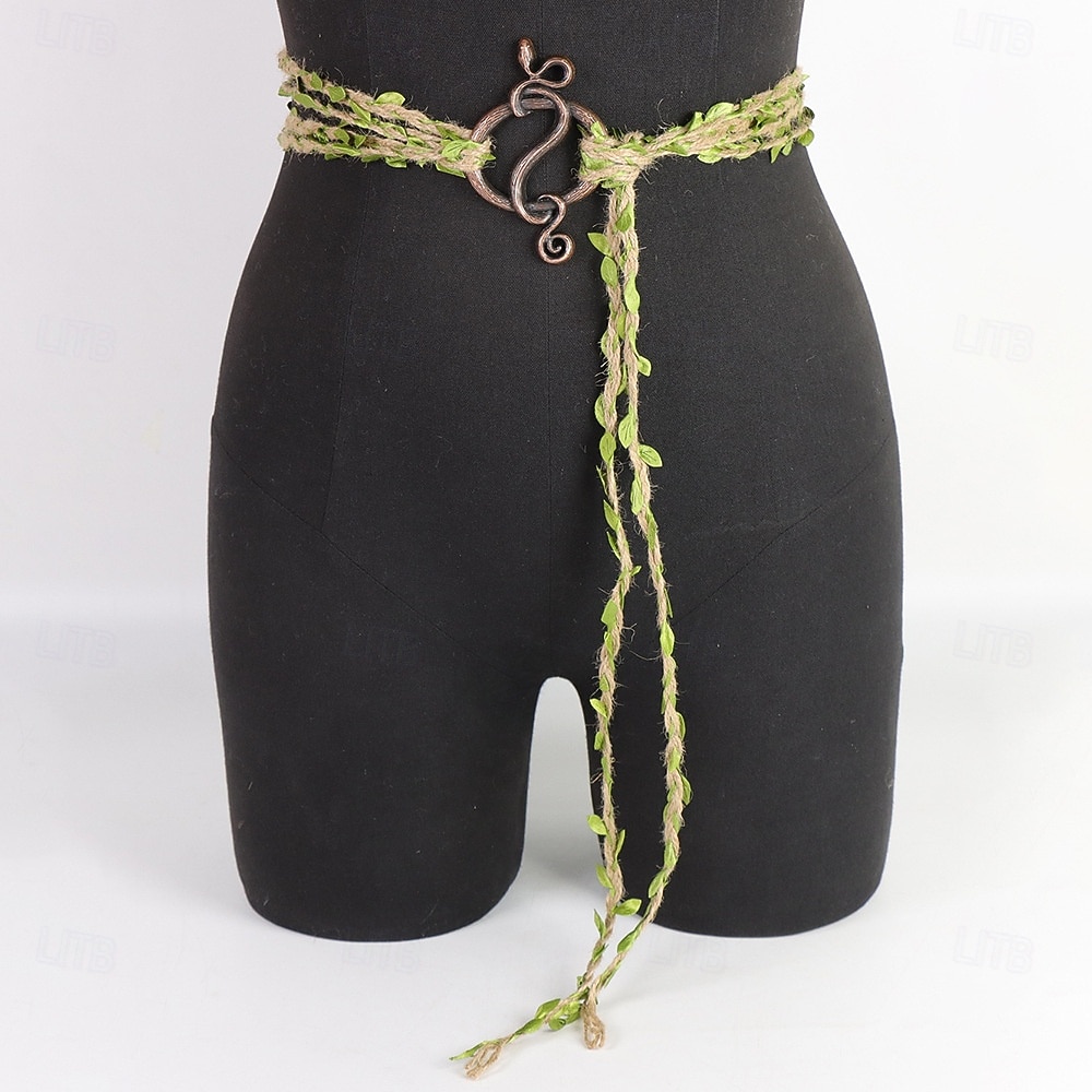 Middeleeuws Renaissance Fancy kostuum Accessoires Elf Fee Kostuum Dames Halloween Carnaval Prestatie LARP Ren Faire Volwassenen Helm Riem Oorbellen 2026 - $24.99 –P4