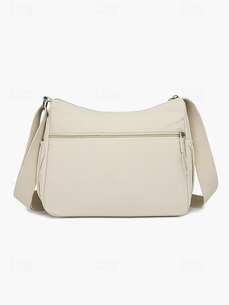 Dámská vícebarevná voděodolná polyesterová crossbody kabelka, velká kapacita, univerzální pro každodenní nošení i na dovolenou, nastavitelný popruh, stylový a funkční design 2026 - $18.99 –P7