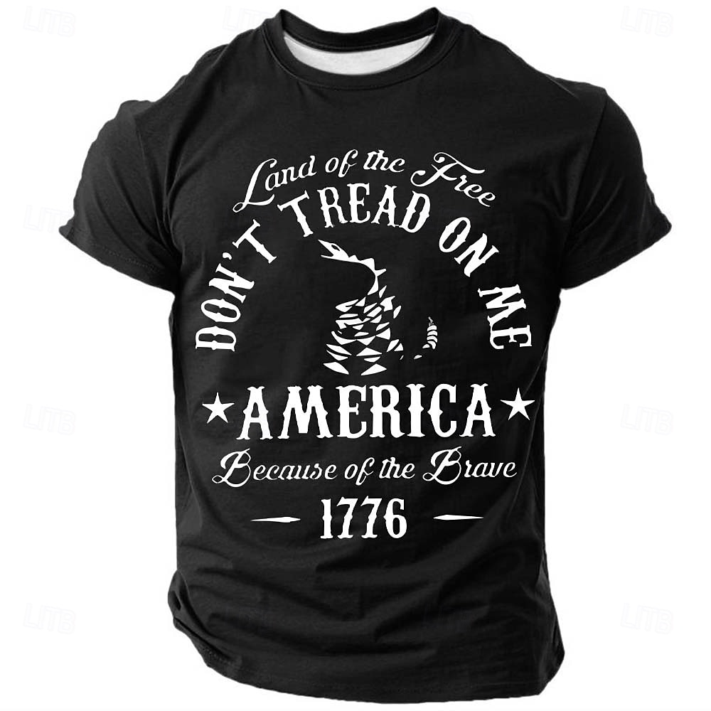 4 juli 2026 250:e minnesdagen mäns patriotisk patriot crew neck kortärmad t-shirt casual 2026 - $21.99 –P1
