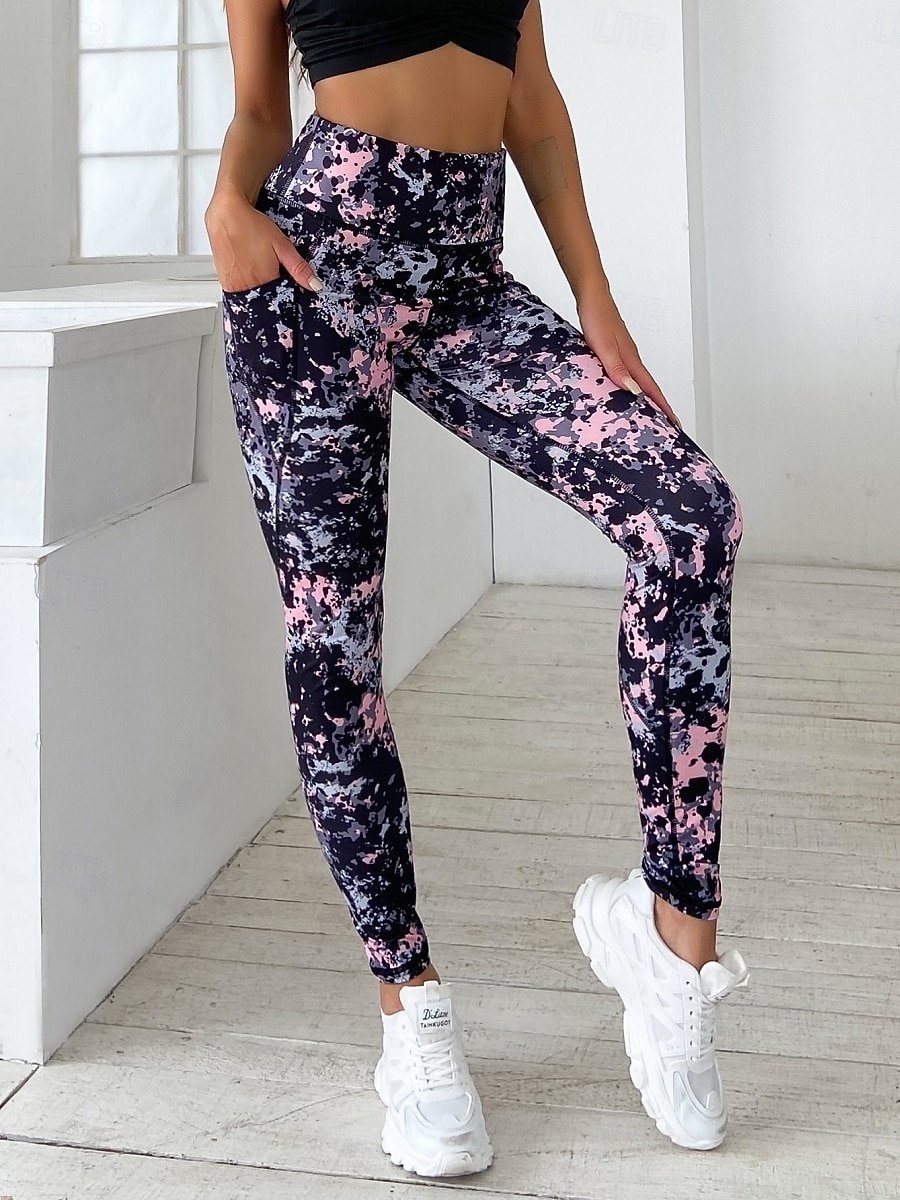 Per donna Pantaloni Pantaloncini anti sfregamento Moda Streetwear Essenziale Lunghezza intera Vita Alta Grafico Elastico in vita Confortevole Alta elasticità Palestra Yoga Streetwear Rosa Rosa scuro del 2026 a $17.99 –P3
