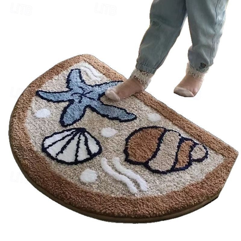 цветочный коврик для ванной, впитывающий придверный коврик, быстросохнущий мягкий коврик для ванной, нескользящий напольный коврик для душа 2026 - $7.49 –P4