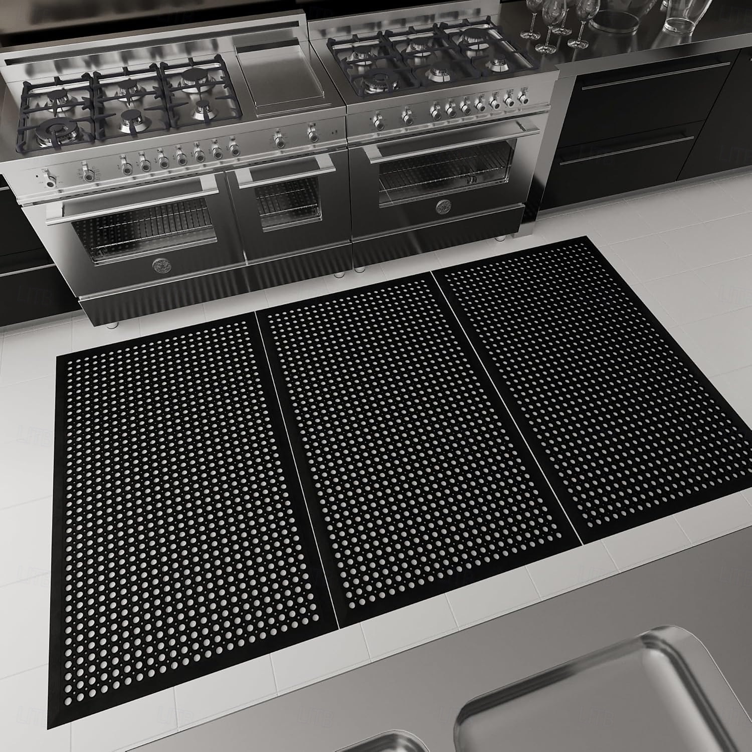 Heavy Duty Rubber Floor Mat – Non-Slip, Waterproof, Easy to Clean – Anti-Fatigue Mat for Commercial Kitchens, Restaurants, Workshops – Oil Resistant, Hose Washable 2026 - $28.99 –P2