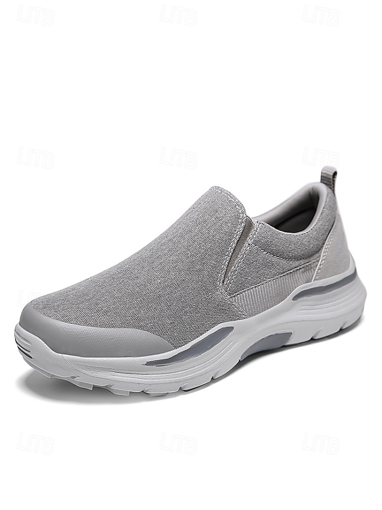 scarpe slip-on grigie da uomo, design leggero con tomaia morbida, suola ammortizzata, comfort elegante per l'uso sull'isola e in crociera, attività all'aperto del 2026 a $46.99 –P9