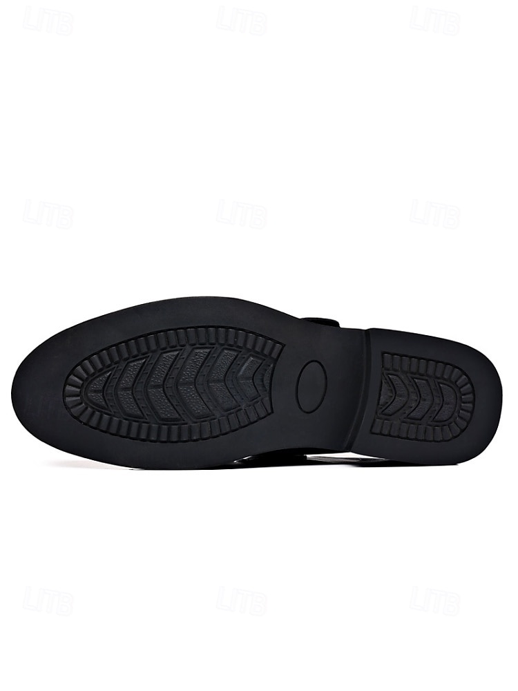 Men's Wedding Shoes, Classic Black Faux Leather Comfortable Fit, Perfect for Groom and Wedding Ceremonies 2026 - $46.99 –P7