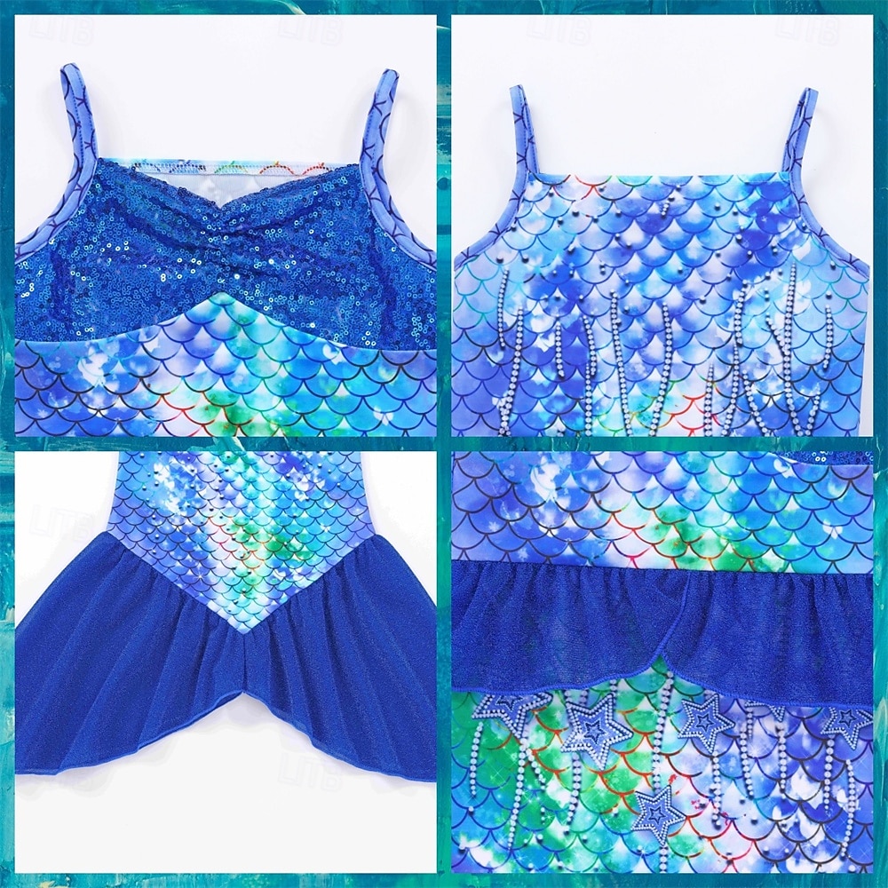 Sirena Principessa Sirena Vestito Costume per festa a tema Cosplay for Ragazze Bambini Carnevale Mascherata Feste Ferie del 2026 a $23.99 –P9