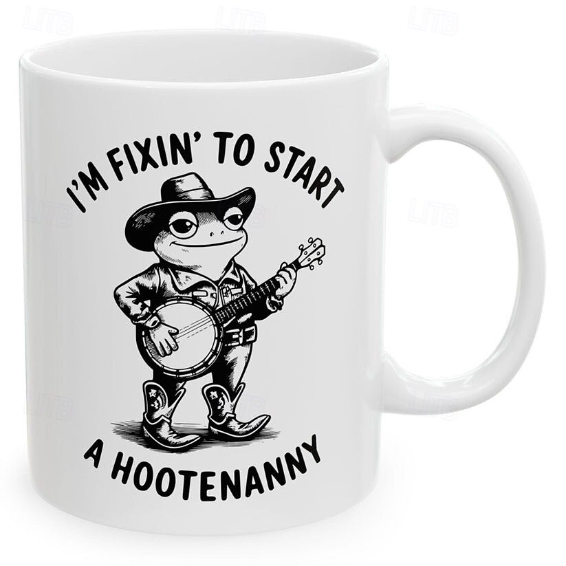 Tazza regalo divertente, sto per iniziare una festa, divertente rana western, tazza da caffè unica per gli amanti del western e della campagna. del 2026 a $16.99 –P3