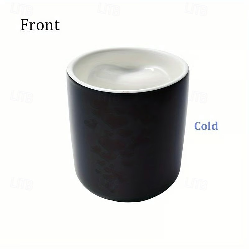 Magický keramický hrnek ve tvaru srdce, který mění barvu, termochromický kávový hrnek s rukojetí ve tvaru srdce, zábavný keramický kávový hrnek na Valentýna, dárky ke Dni matek 2026 - $22.99 –P7