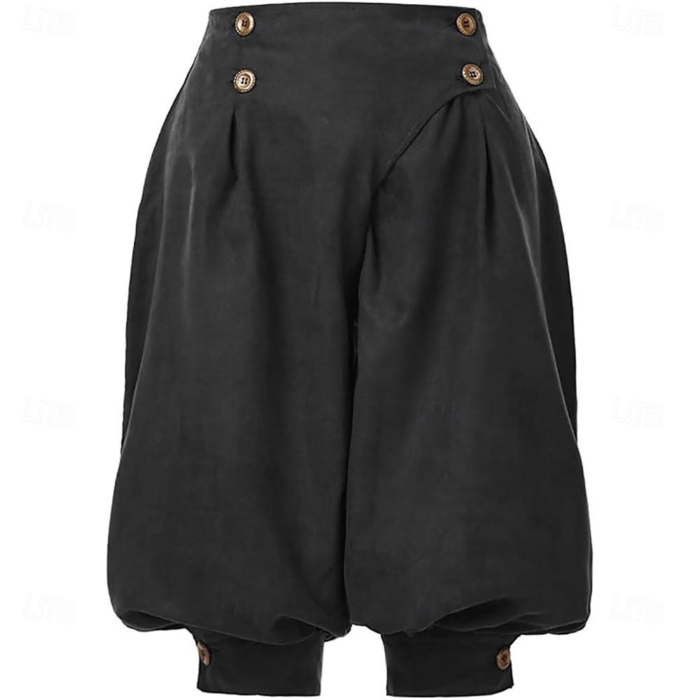 Mittelalterlich Renaissance Steampunk Piratenhose Pirat Kostüm Damen Vikinger Seeräuber Fantasie Leistung LARP Renaissance-Messe Erwachsene Hose Frühling 2026 - $42.99 –P9