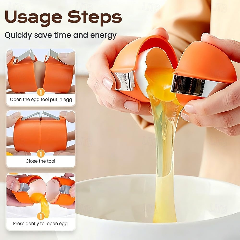 3 ouvre-coquilles d'œufs, outil de casse-œufs en acier inoxydable, séparateur d'œufs multifonctionnel pour œufs crus et durs, éplucheur et écaleur, accessoire de cuisine de 2026 ? $16.99 –P5