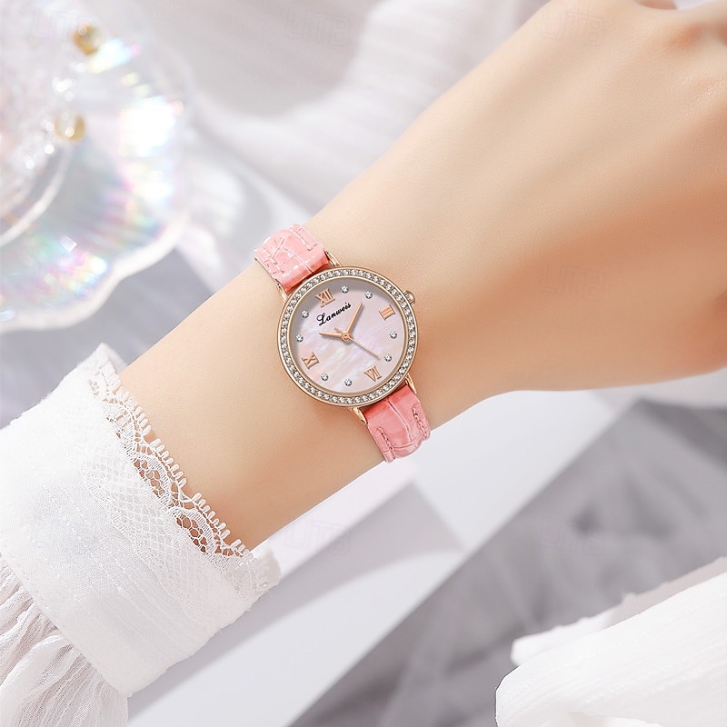 Muttertagsgeschenk 1 originale Business-Stil Perlmutt-Muster-Uhr modische Damen-Uhr Ipx7 wasserdicht Freizeit Sport Quarz-Armbanduhr für Frauen Box 2026 - $17.99 –P12