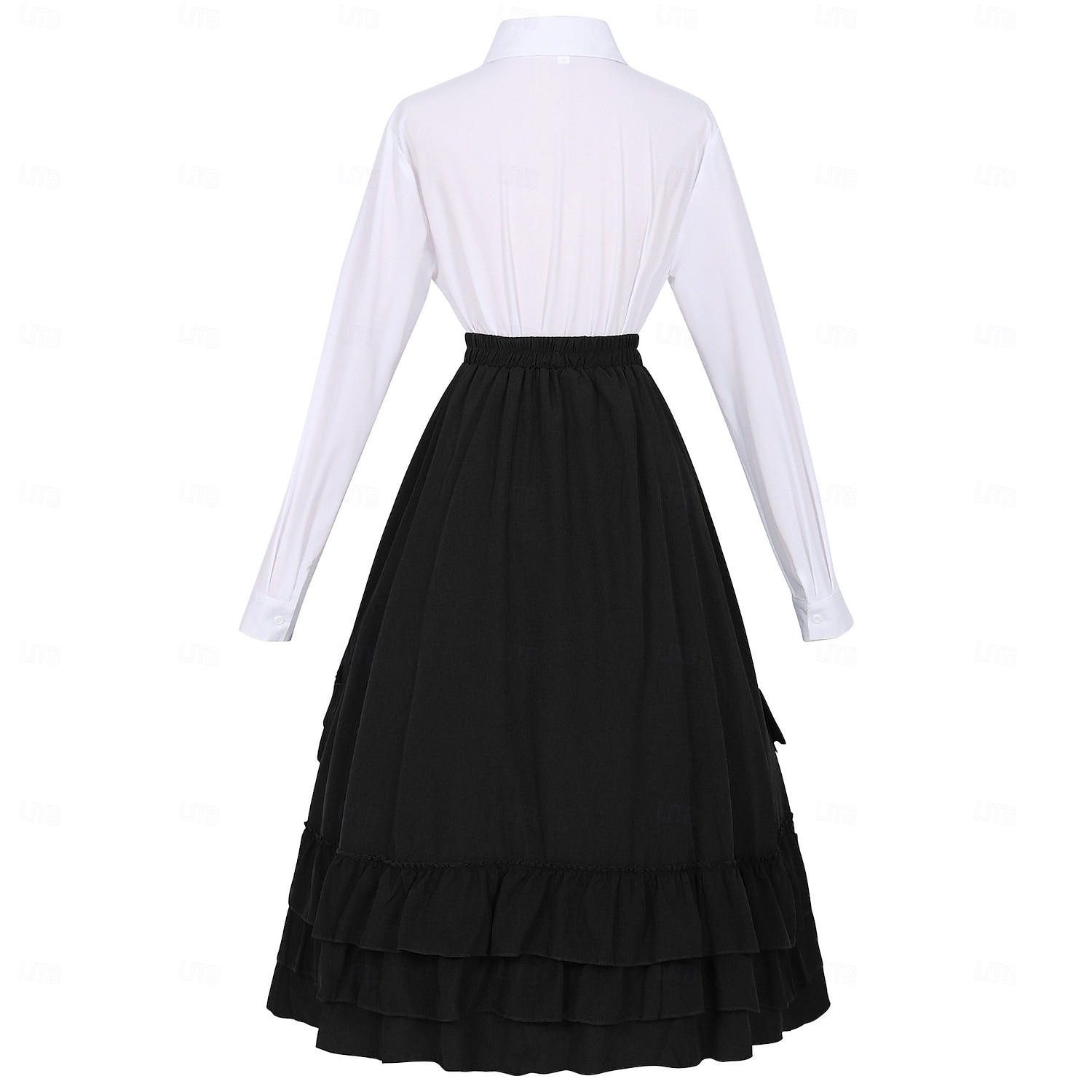 Conjunto Elegante Medieval Renacimiento Hasta el Tobillo Falda Blusa / Falda Larga Princesas Dama Corte A Disfraz Mujer Fantasía Navidad Víspera de Todos los Santos Feria del Renacimiento LARP Adulto 2026 - $103.99 –P2