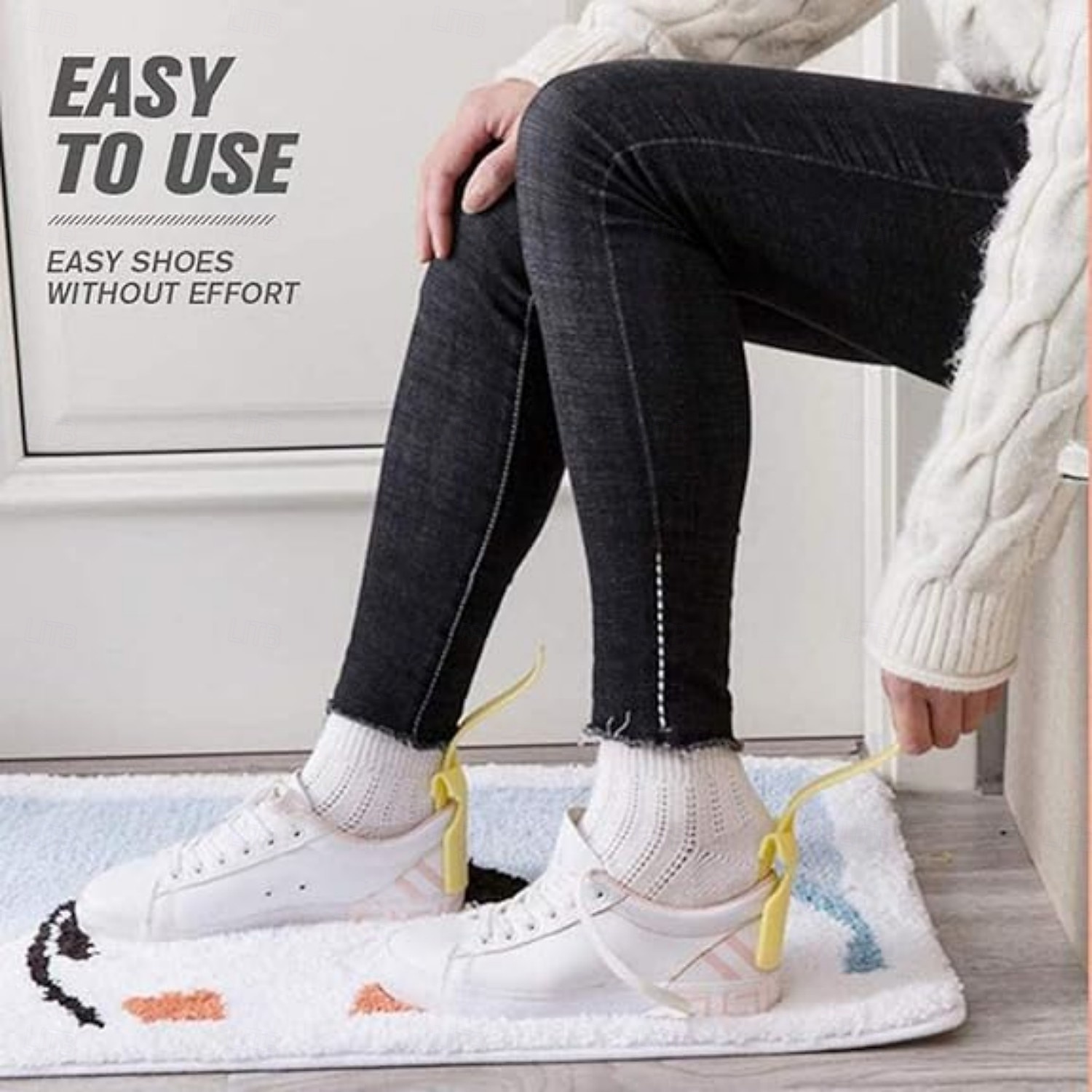 6 Pcs Lazy Shoe Helper Portable Sock Slider - Short Handled Shoe Horn - Shoe Lifting Helper Easy on Easy Off, Plastic Shoehorn for Men, Women 2026 - $15.99 –P4