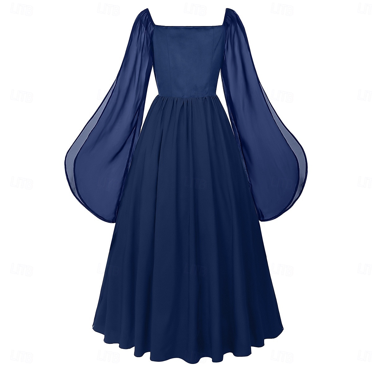 Středověké Renesanční ozdobný Po kotníky Šaty Dlouhé rukávy Víla Korzet Pevná barva Maškarní kostým Dámské Fantazie předvečer Všech svatých Karneval Plesová maškaráda Renesanční jarmark Retro 2026 - $57.99 –P6