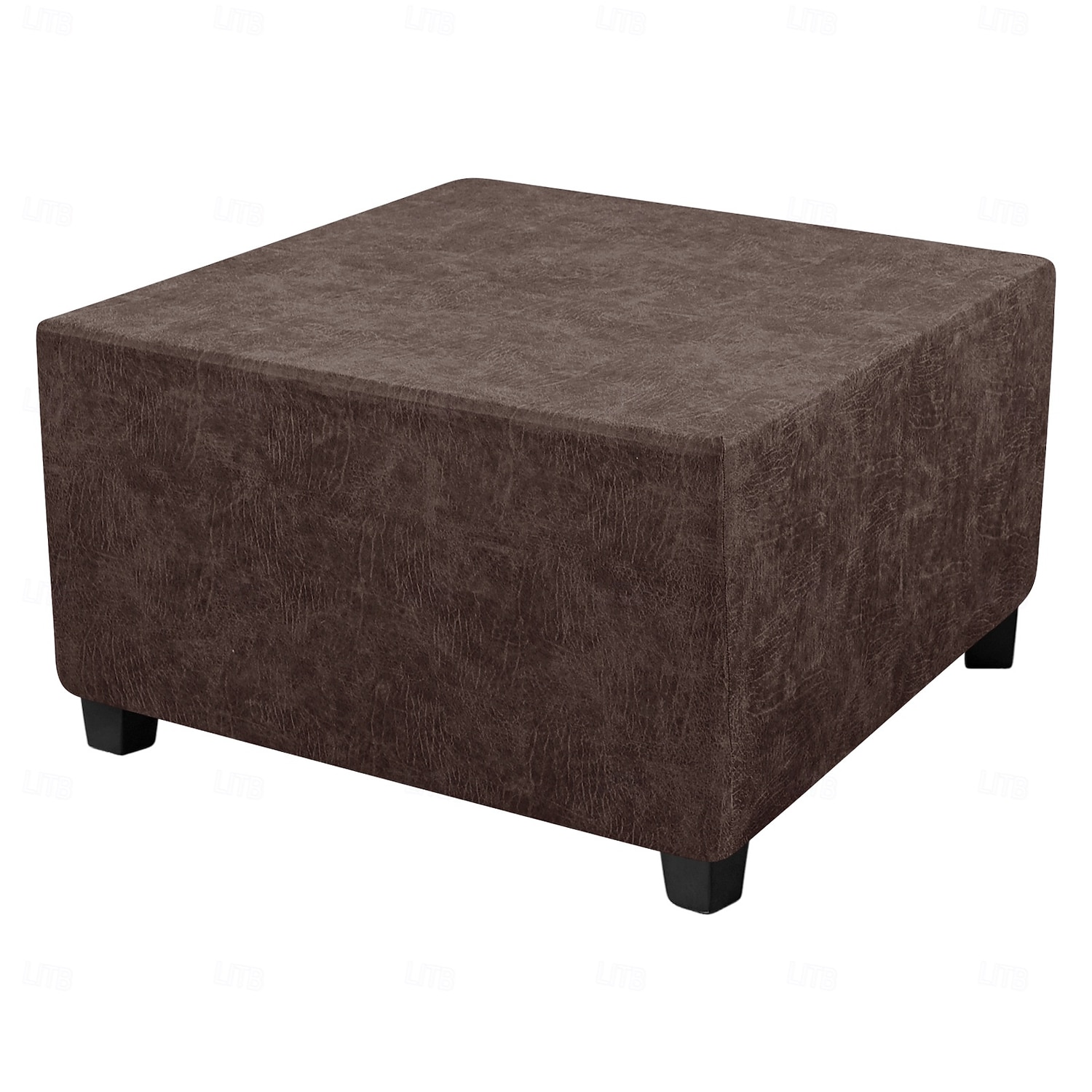 غطاء عثماني من جلد البولي يوريثان المقاوم للماء، أغطية كراسي مربعة صغيرة/كبيرة قابلة للتمدد، أغطية عثمانية مستطيلة الشكل بقاعدة مطاطية مانعة للانزلاق لمساند القدمين 2026 - $30.99 –P11