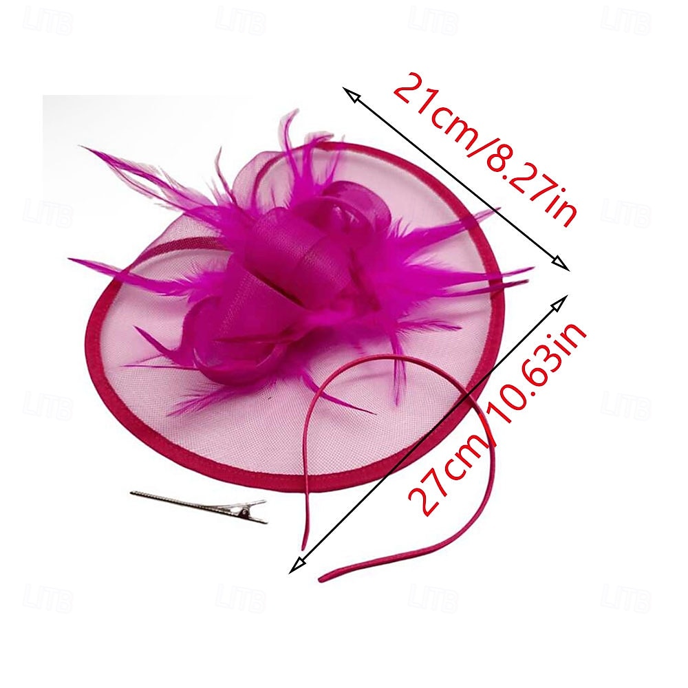 Derby Helm Tovenaar Vriendelijke vrouw Veer Kostuum Dames Maskerade Teaparty Ascot Paardenracefestival Volwassenen Helm 2026 - $29.99 –P4