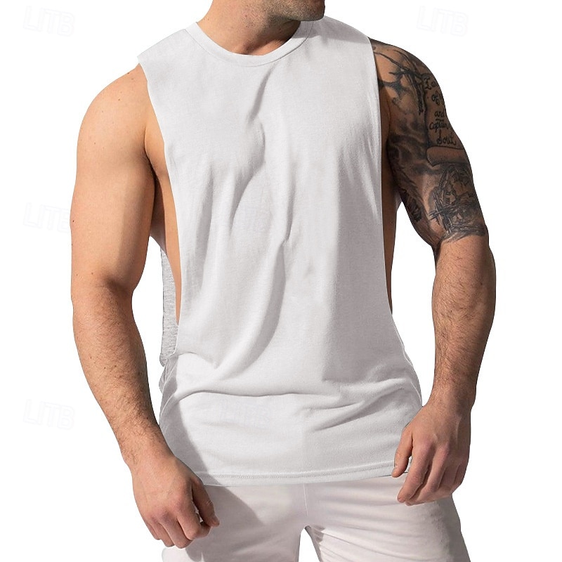Per uomo Canotta Maglietta smanicata Canottiera Maglietta senza maniche Senza Maniche Girocollo Estate Stampa Moda Designer Essenziale Classico Vacanza Streetwear Uscire Bianco Maglietta Top per Uomo del 2026 a $17.99 –P1