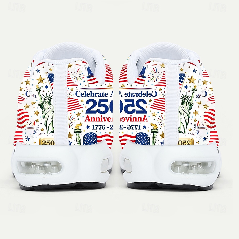 Adidași bărbătești – sărbătorind cea de-a 250-a aniversare cu un design îndrăzneț în roșu, alb și albastru, perfecți pentru sărbătorile naționale, parade și evenimente patriotice 2026 - $46.99 –P7