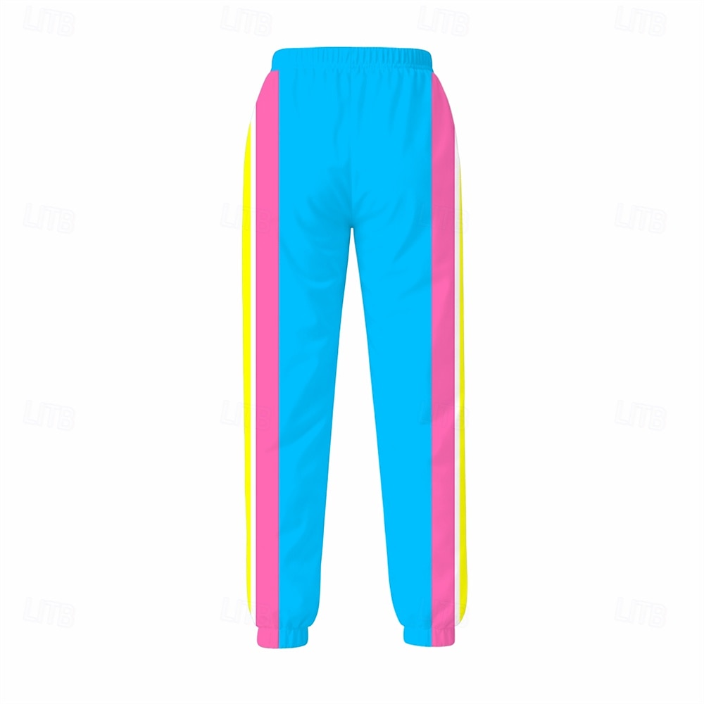 Hippie Anos 80 Estilo de rua Calças Roupa Jaqueta Manga Comprida Discoteca Geométrica Fantasia Unisexo Fantasia de Carnaval Baile de Máscaras Casual Dia a Dia Festas & Noite Adulto Blusa Calças de 2026 por $51.99 –P6