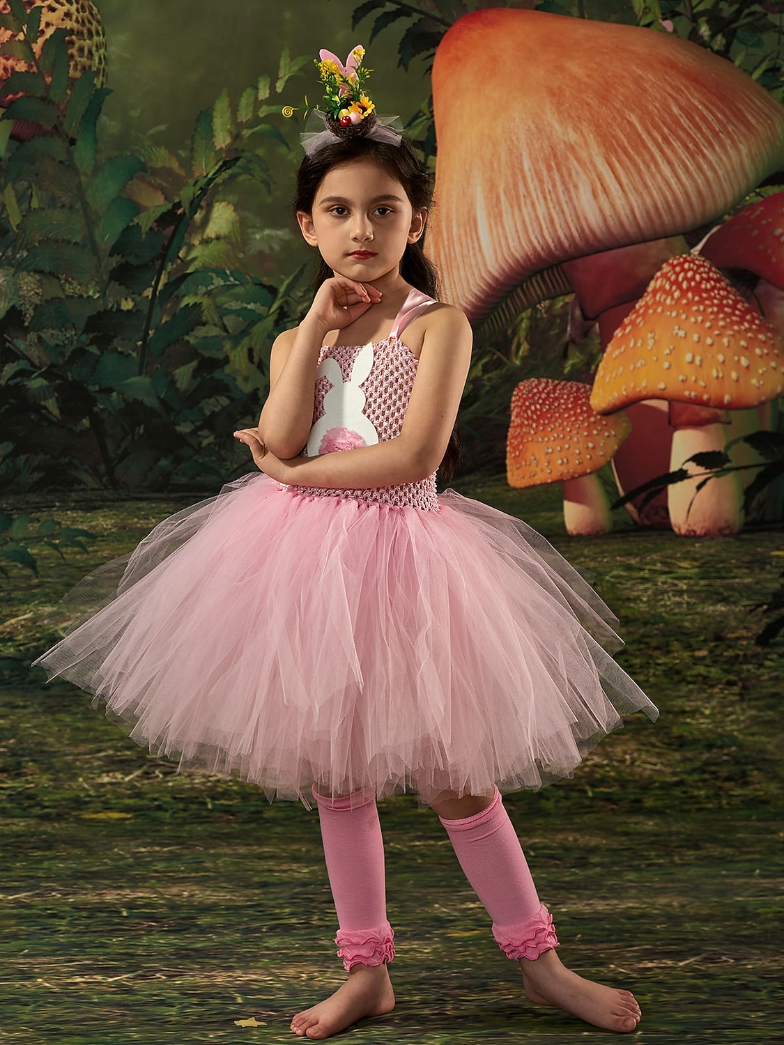 Tutu Robe Tier Kaninchen Osterhase Kleider Lustig Kinder Mädchen Halloween Ostern Karneval Party Verkleiden 2026 - $26.99 –P5