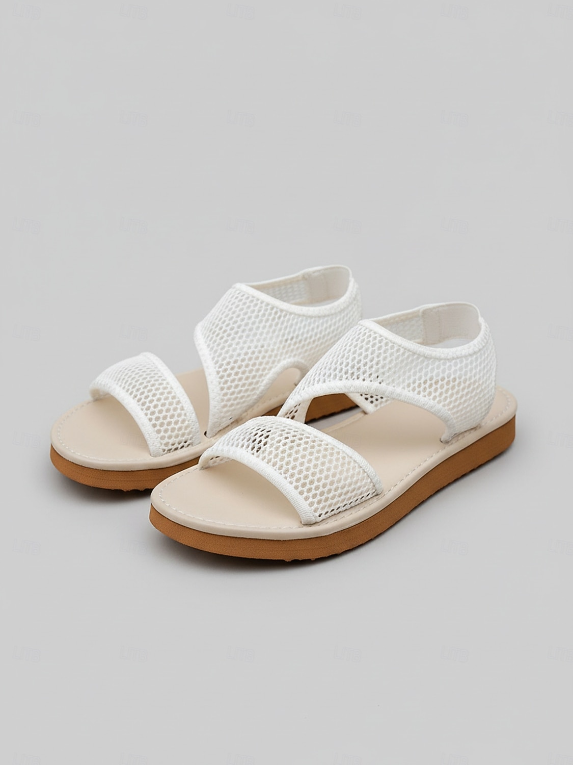 sandali casual da donna in rete traspirante bianca - scarpe estive leggere da donna, per passeggiate quotidiane, viaggi, passeggiate in giardino, gite in spiaggia e abbigliamento casual per attività all'aria aperta del 2026 a $9.99 –P1