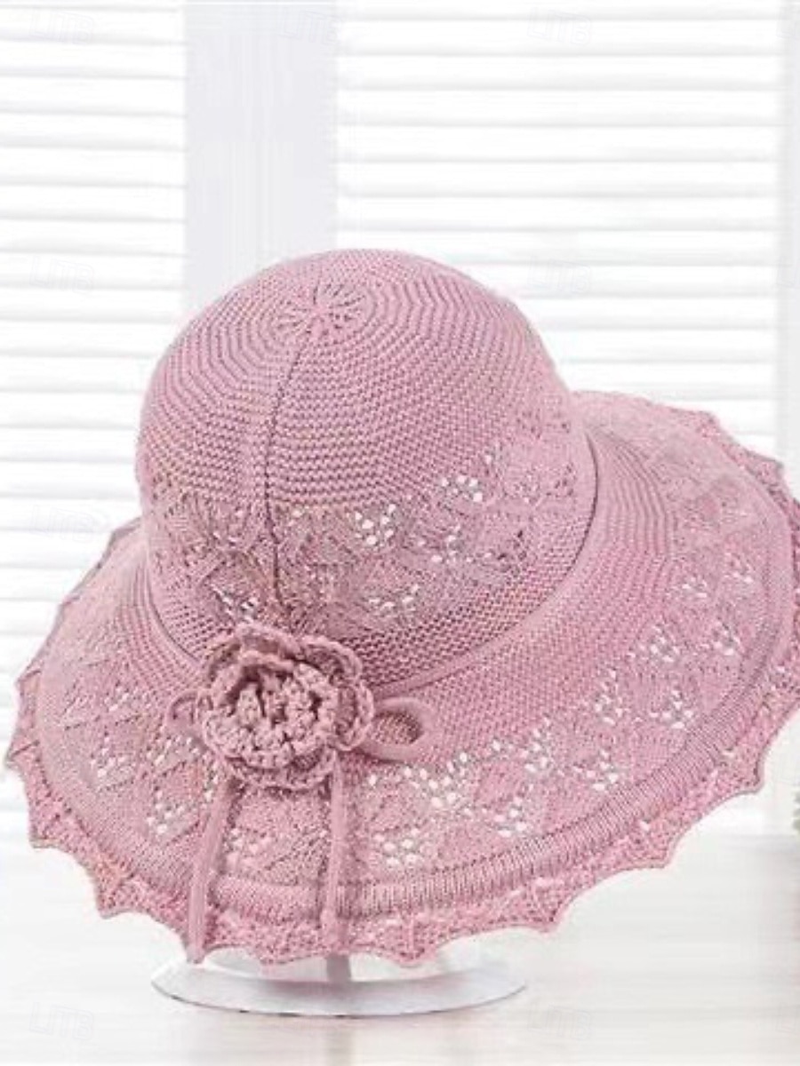 Damskie Kapelusz Kapelusz Ochrona przed słońcem Oddychający Codzienny Na zewnątrz Ulica Kwiat Czyste kolory 2026 - $4.99 –P4