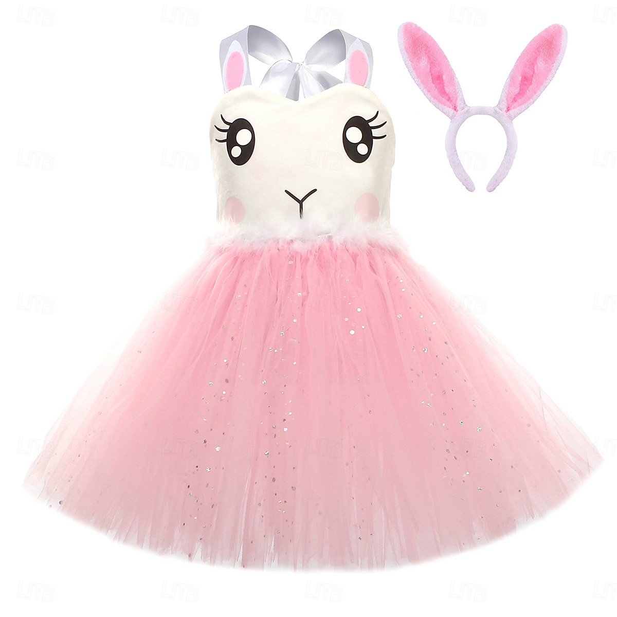 Tutu Robe Animal Lapin lapin de Pâques Robes Drôle Enfant Fille Halloween Pâques Carnaval Soirée Déguisements d'Halloween faciles Se déguiser de 2026 ? $30.99 –P6
