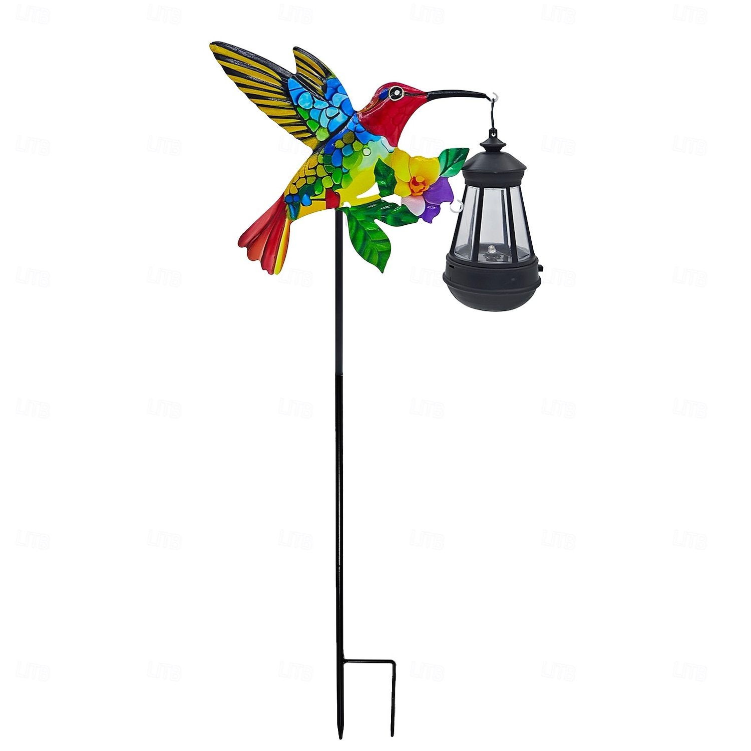 Lámpara solar de colibrí para exteriores, luz de camino de jardín con estaca de metal impermeable, decoración de paisaje de patio de 72 cm para patio, césped, granja y jardín. 2026 - $19.99 –P4