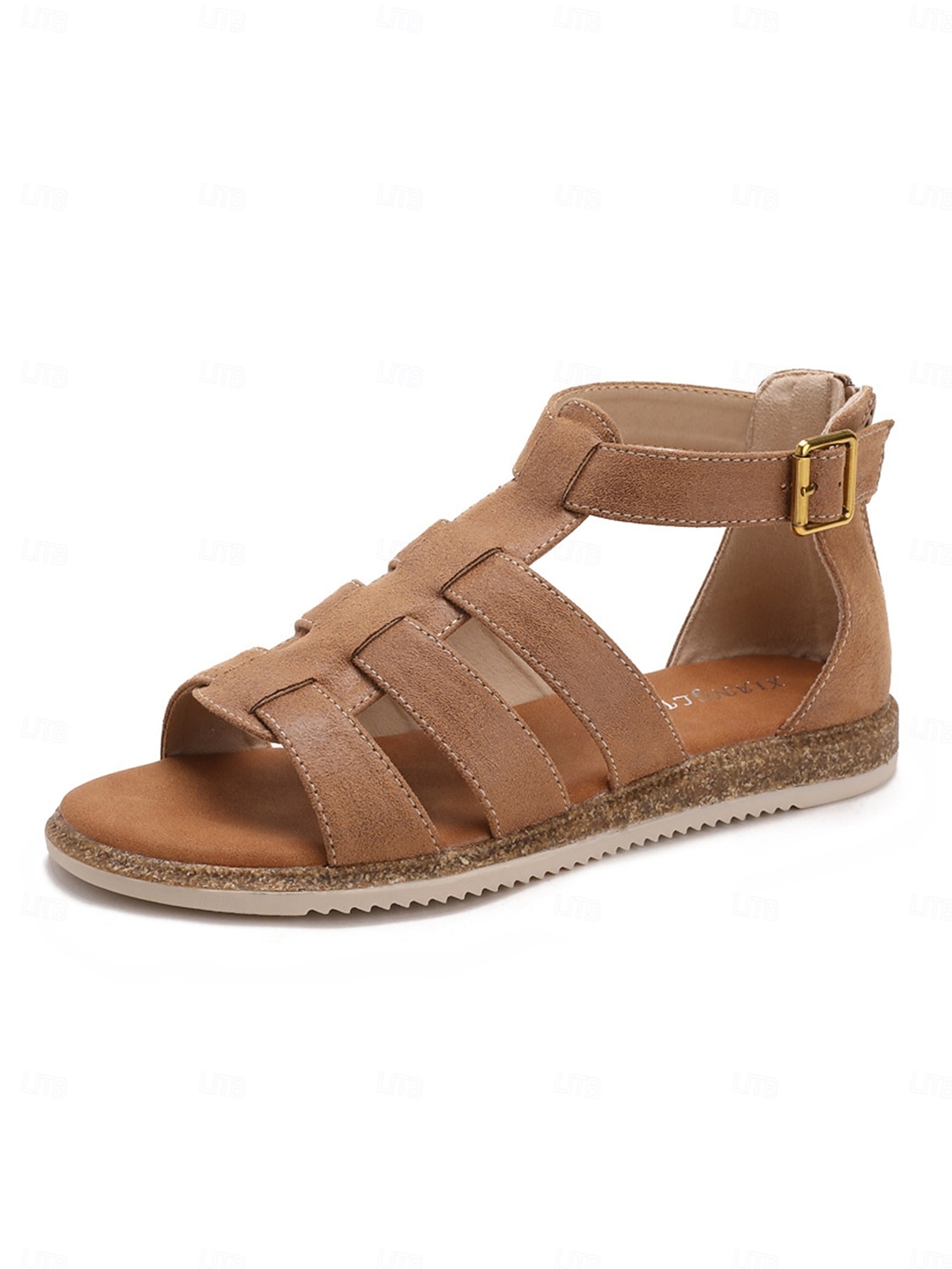 sandali casual bassi da donna con cinturino alla caviglia - morbidi sandali stile gladiatore in similpelle, suola ammortizzata leggera, comode scarpe estive da donna, da indossare tutti i giorni, per passeggiate, viaggi e feste in giardino del 2026 a $42.99 –P1