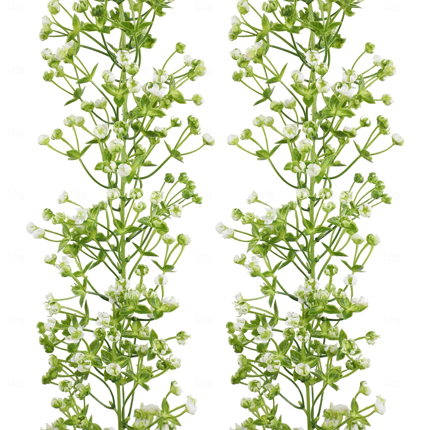 Confezione da 2 fiori artificiali di gypsophila, finti fiori di plastica da appendere, da 5,7 piedi, per arco nuziale, decorazioni per la casa &copertura del tubo del condizionatore d'aria del 2026 a $17.99 –P4