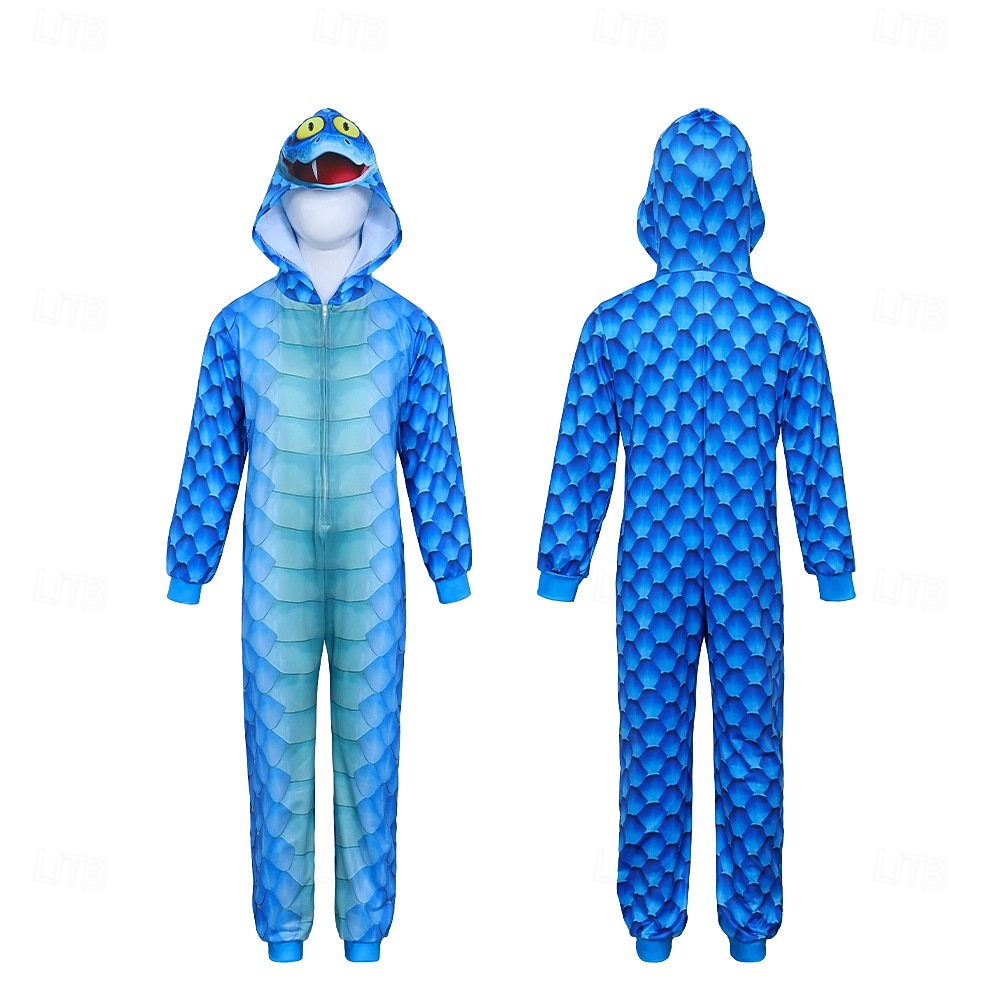 Fiaba Detective degli animali Fantasia animale Serpente Pigiami Pigiama Costume per festa a tema Cosplay for Ragazzi Bambini Adulti Carnevale Festa / Sera del 2026 a $37.99 –P4