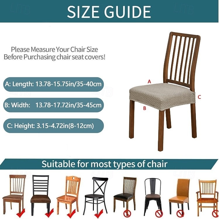 4PCS/1 Set Seat Covers For Dining Room Elastic Jacquard Stripe Plaid Design Double Elastic Stool Slipcover With Buckle And Tongue Non Slip Chair Cushion Cover Set For Home Hotel Banquet Decor 2026 - $27.99 –P4