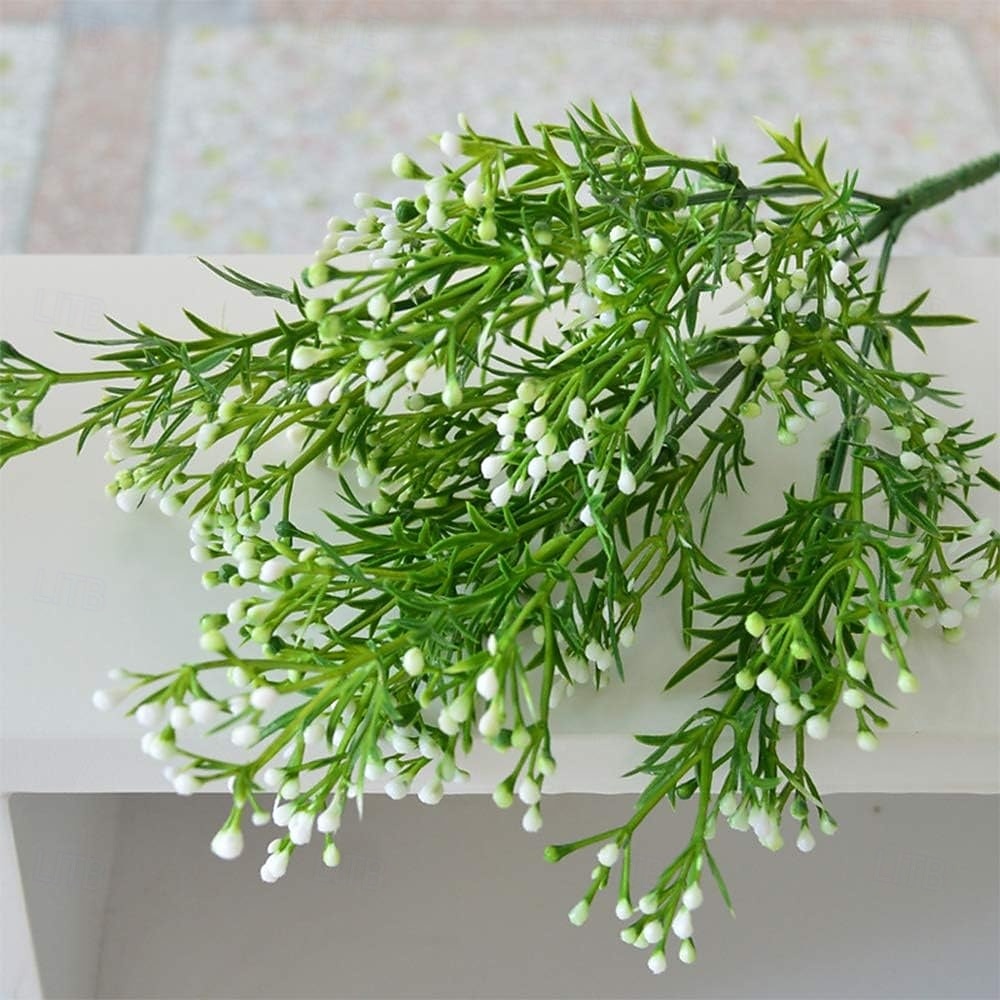 20 buntar konstgjorda utomhusväxter &blommor, babyns andetag &konstgjorda utomhusväxter av bär, konstgjorda buskar för utomhusbruk, blomsterarrangemang i plast 2026 - $34.99 –P5