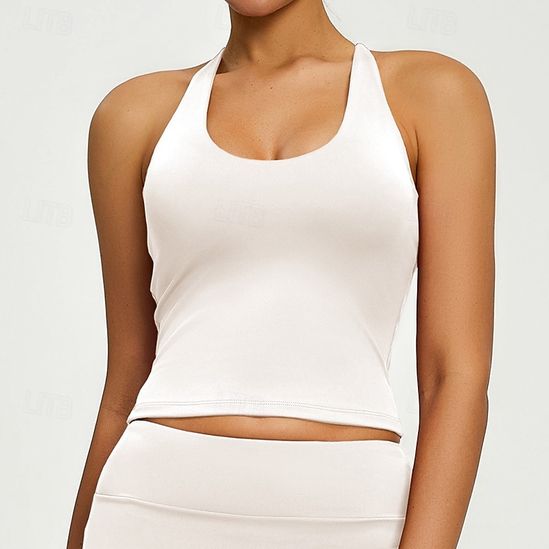 Femmes Soutien Moyen Débardeur Rembourré Brassières et Soutiens-gorge/Sport Mince Top Rembourré Salle de sport Exercice Course Léger Élastique Respirant Noir Blanche Rouge Couleur Unie de 2026 ? $16.49 –P1