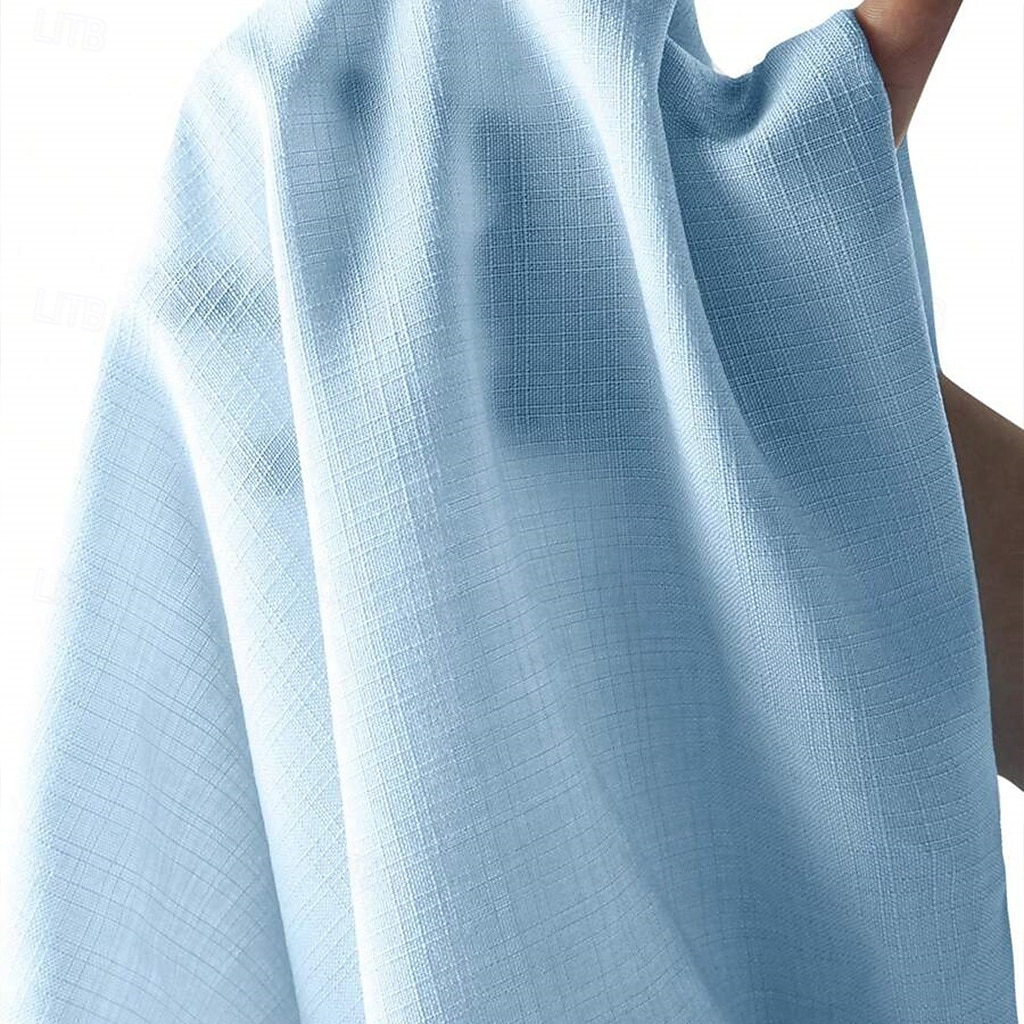 Per uomo Camicia Camicia di lino Camicia popover Camicia Estiva Abbigliamento da spiaggia Camicia con colletto alla coreana Semplice Casuale Quotidiano Nero Bianco Cachi Manica Corta Collo alla del 2026 a $25.99 –P7