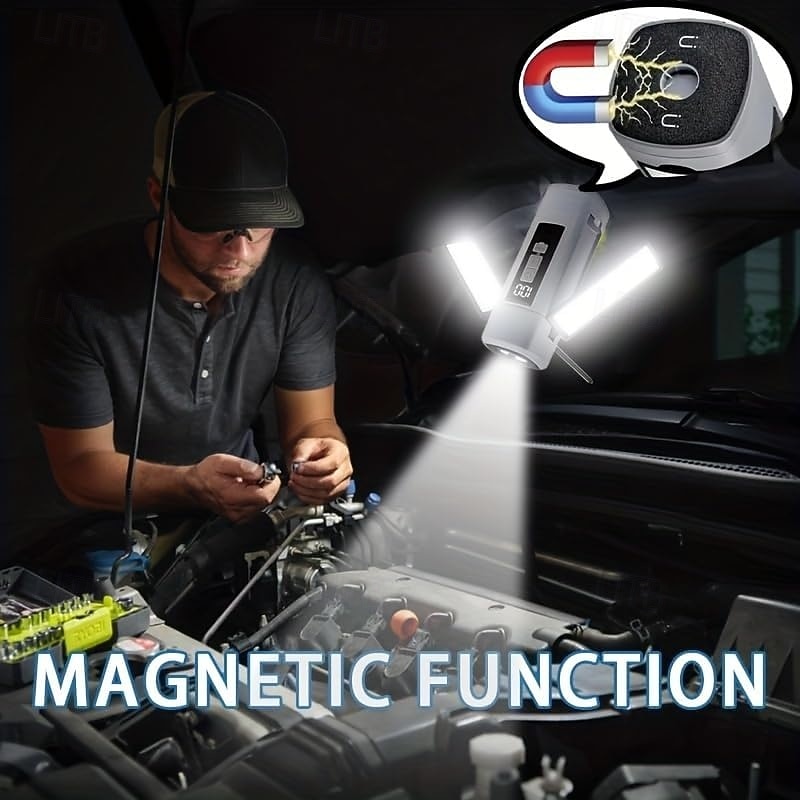 Skládací LED kempingová světla dobíjecí, LED kempingová lucerna se 6 režimy osvětlení, přenosná svítilna, multifunkční stanová světla pro kempování, turistiku, rybaření, nouzové situace 2026 - $23.99 –P3