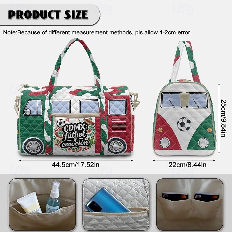 VM i fotball 2026 sportsveske fotball vintage hverdagsklær voksne unisex utendørskamp fotballarrangement 2026 - $38.99 –P7