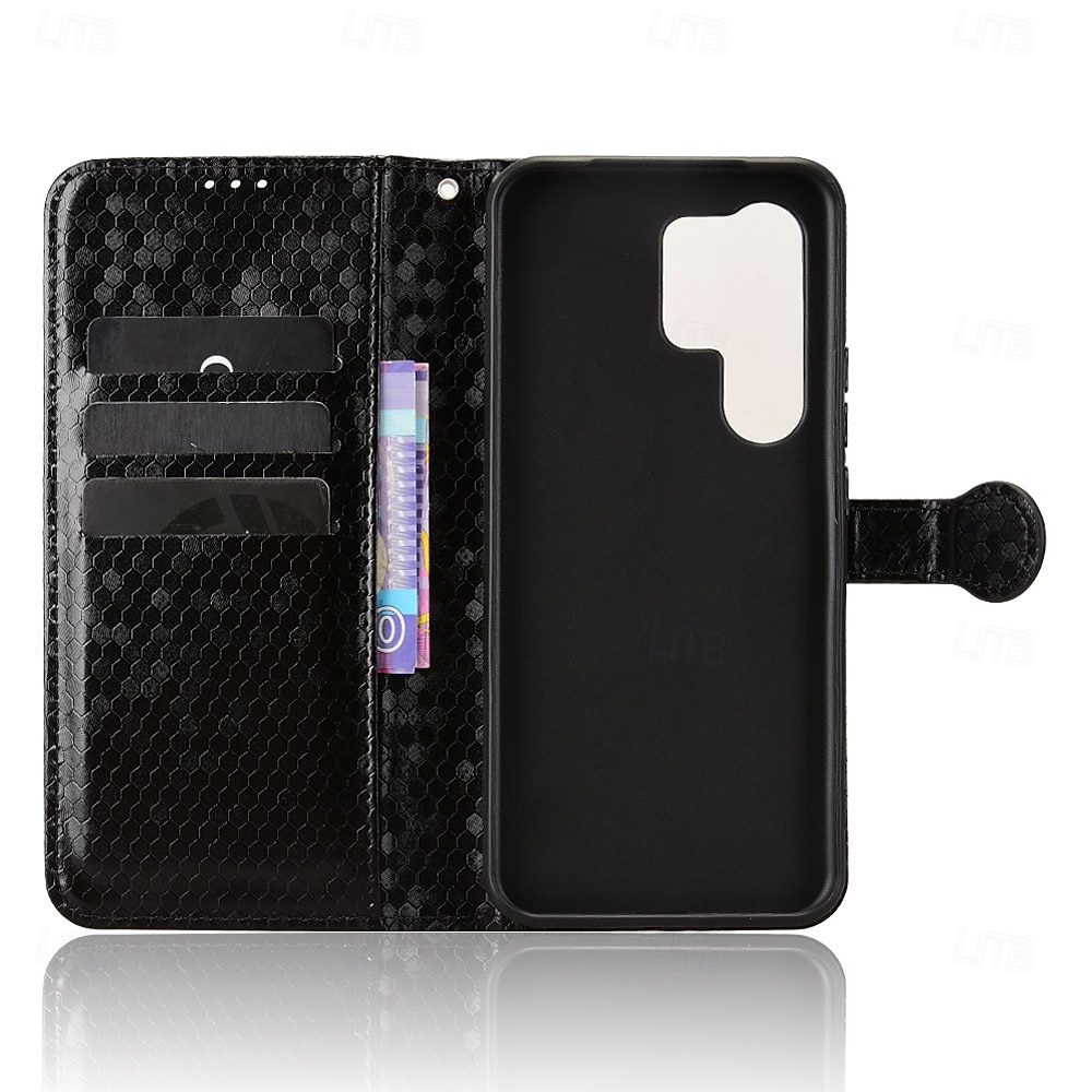 telefon Etui Til Samsung Galaxy S26 S26 Pluss S26 Ultra Lommebok-kortveske Magnetisk Helkroppsbeskyttende med nøkkelbånd Kontor / Bedrift Geometrisk mønster TPU 2026 - $16.99 –P9
