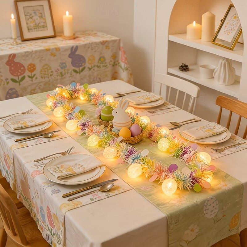 Luzes de LED em formato de coração, conto de fadas, 2m, 10 LEDs, alimentadas por bateria, para decoração de quarto, jardim, varanda, alpendre, janela e festas de Páscoa. de 2026 por $12.99 –P6