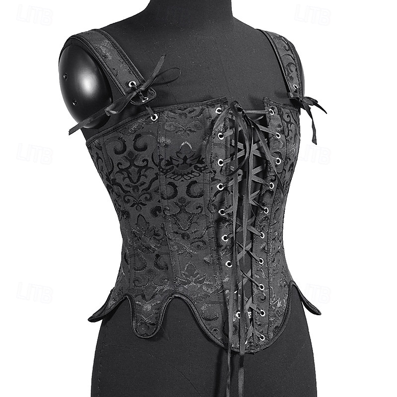 Medieval Renaissance Cottagecore Corset Bodice Viking Peasant Lace up Fancy Dress Women's Celtic Fantasy Halloween Carnival Performance LARP Ren Faire Adults' Corset 2026 - $31.99 –P15