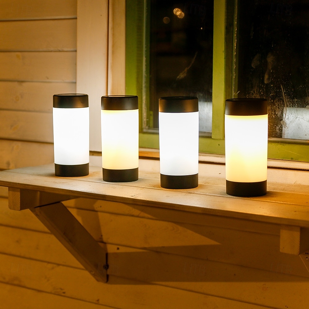 4 τεμάχια ηλιακά φώτα εξωτερικού χώρου για γκαζόν, αδιάβροχα φώτα για βίλα, μονοπάτια κήπου, διακοσμητικά φώτα, αυλή, λιβάδι, έδαφος, ένθετα φώτα 2026 - $46.99 –P6