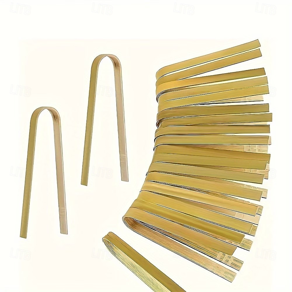 ٥٠ قطعة من الملاقط الخشبية، أدوات طبخ للاستخدام مرة واحدة، ملاقط صغيرة من الخيزران، ملاقط طبيعية للخبز والتحميص، أدوات شواء، تستخدم في محلات الشاي والقهوة، أواني طهي للشواء، مشابك طعام. 2026 - $15.99 –P5