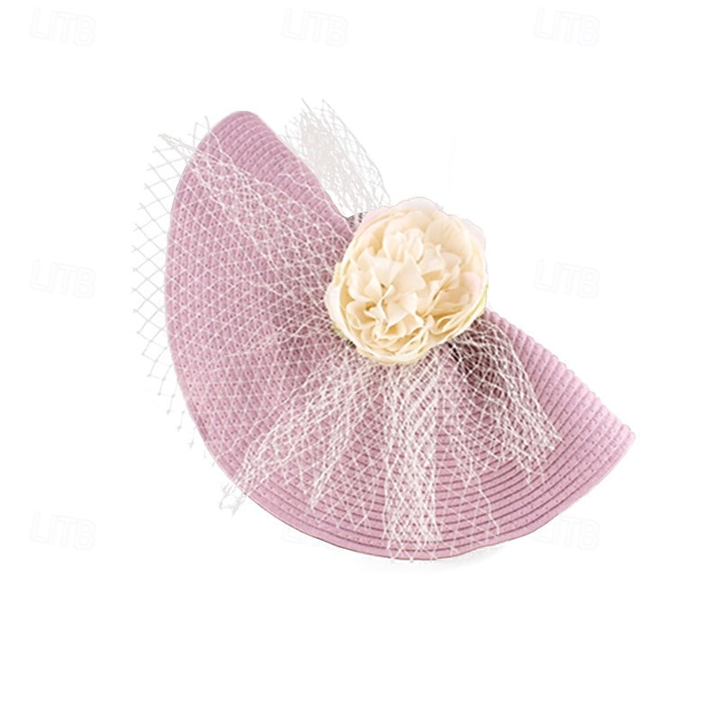 Fascinator Carta pura Matrimonio Compleanno Vintage Carino Retrò Con Fiore Tulle Copricapo Copricapo del 2026 a $34.99 –P6